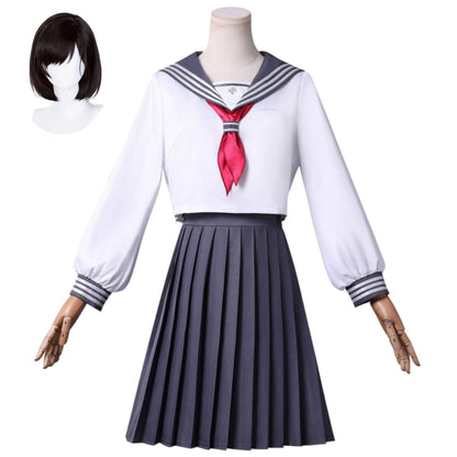 silent hill f shimizu hinako cosplay sailor uniform with wig white