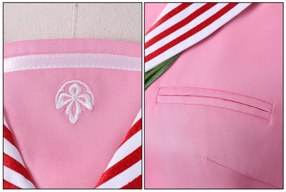 silent hill f uniform embroidery pocket detail pink