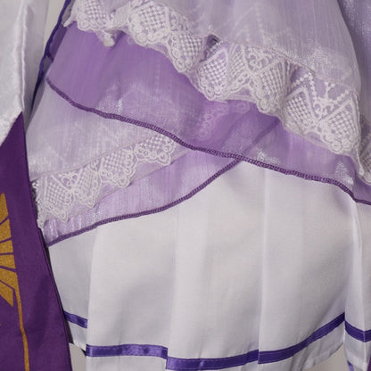 emilia cosplay skirt lace tier close shot