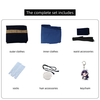 the apothecary diaries jinshi cosplay accessories breakdown outer robe inner clothes waist tie tabi socks hair accessories keychain