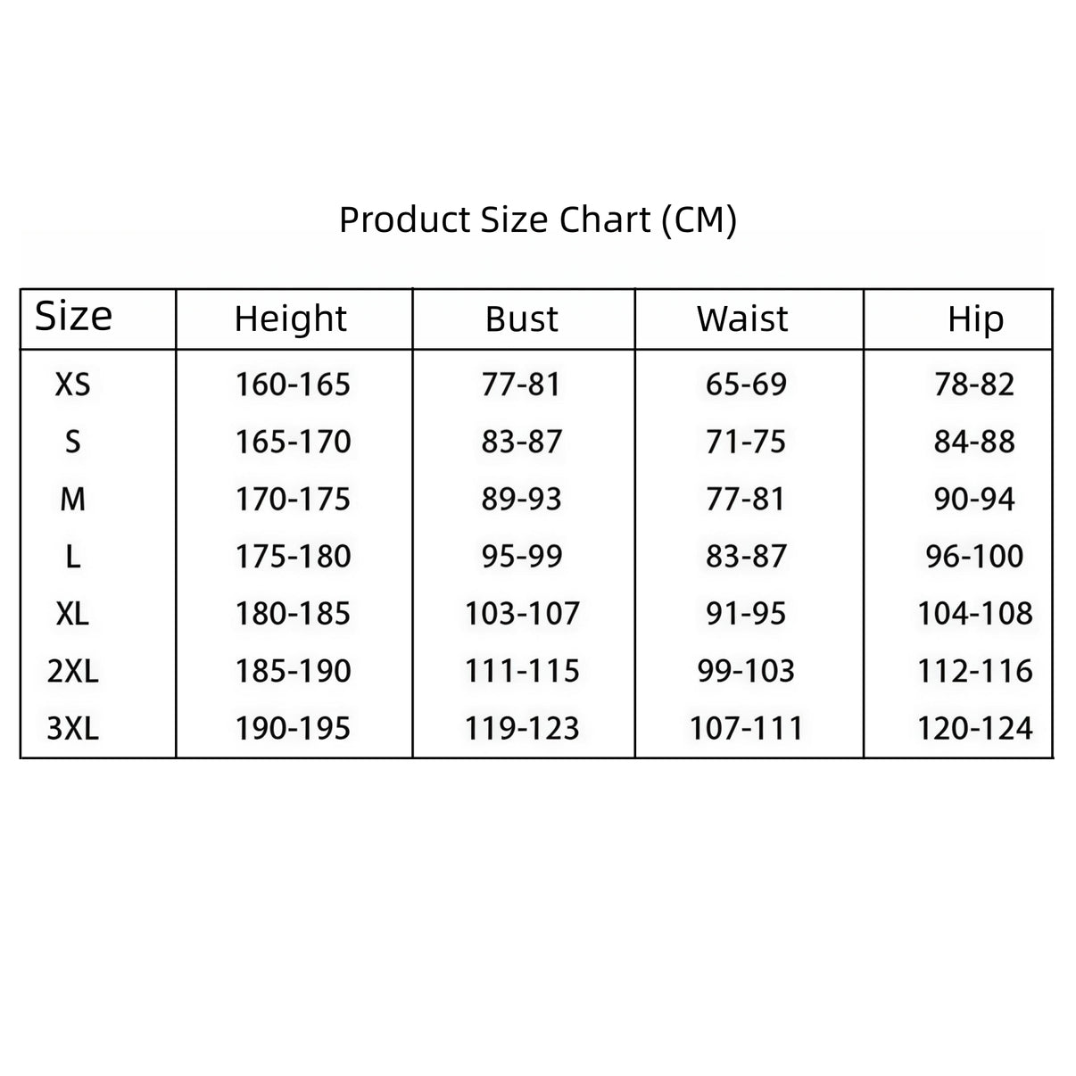 tomioka giyuu cosplay size measurement chart