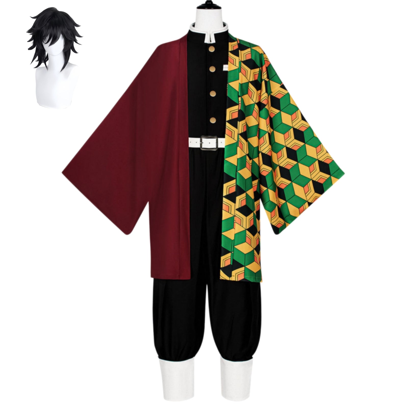 tomioka giyuu cosplay set with character wig
