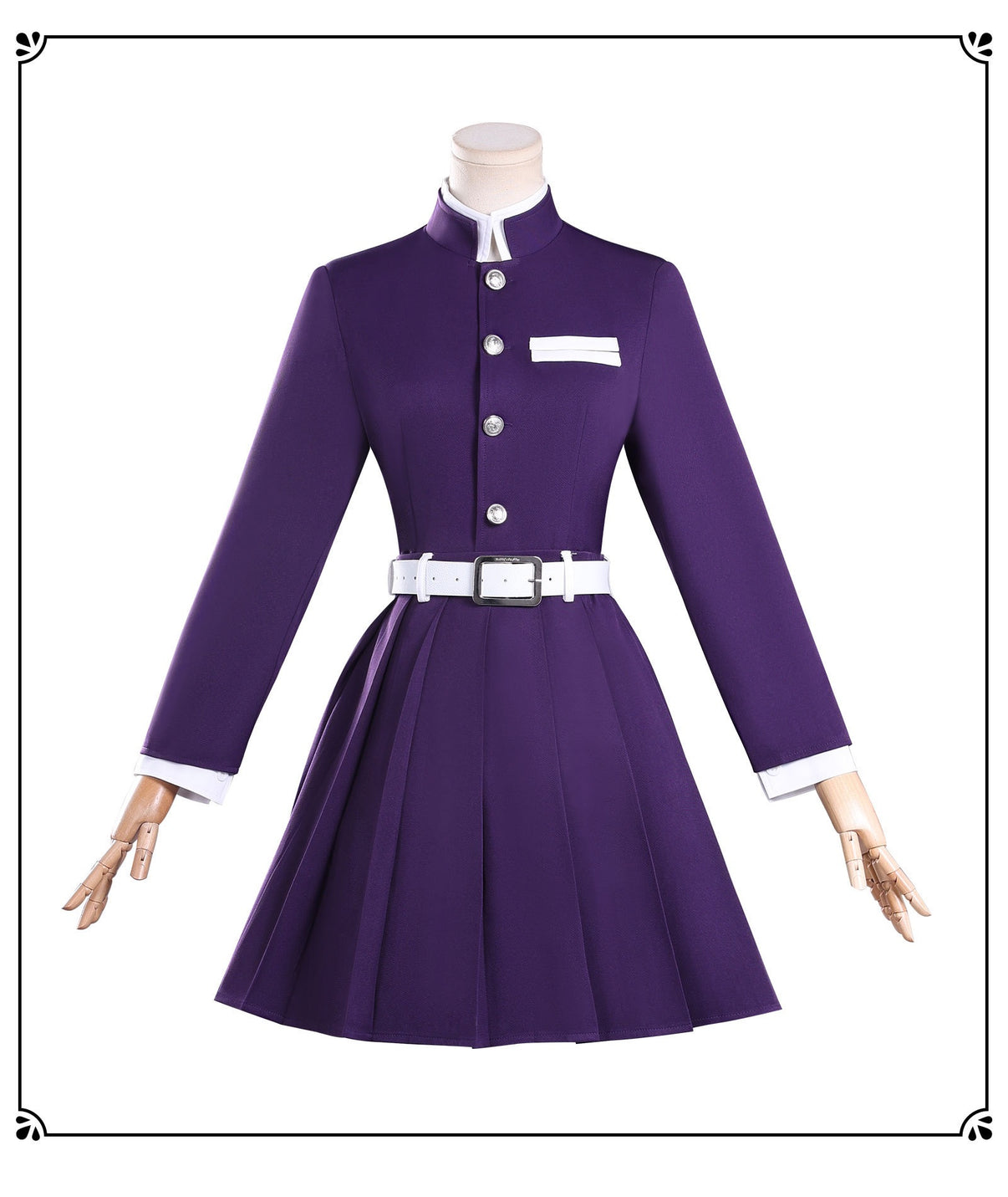 kanao tsuyuri cosplay costume purple uniform dress demon slayer kanawo cosplay