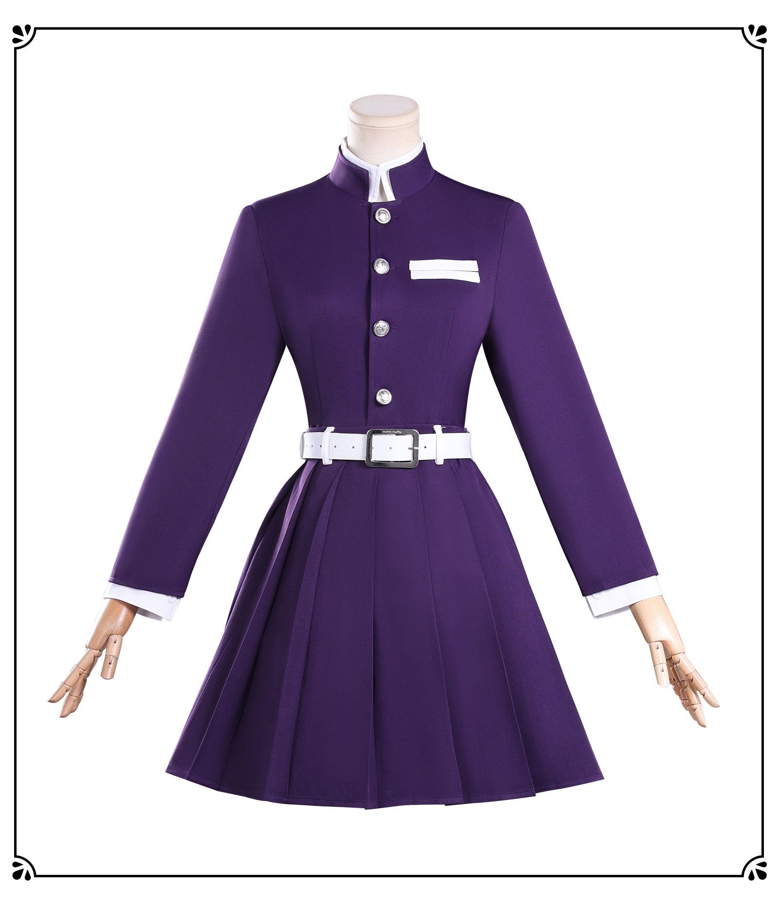kanao tsuyuri cosplay costume purple uniform dress demon slayer kanawo cosplay