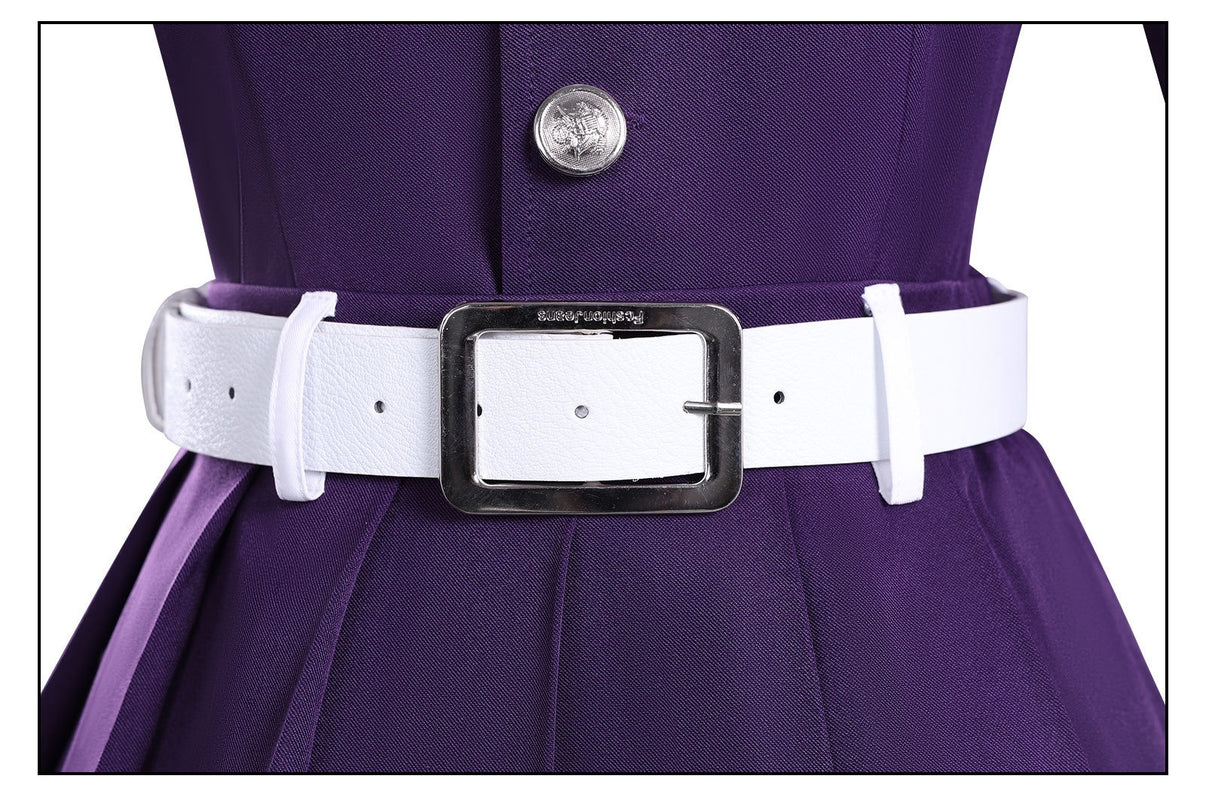kanawo cosplay costume white leather belt metal buckle demon slayer kanao tsuyuri cosplay