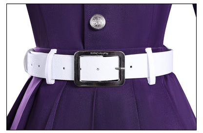 kanawo cosplay costume white leather belt metal buckle demon slayer kanao tsuyuri cosplay