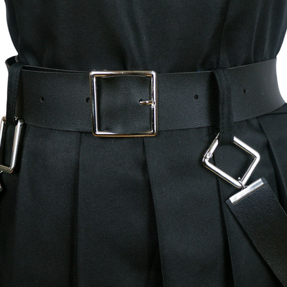 ubel cosplay utility belt with metal buckle – costume accessory detail close-up