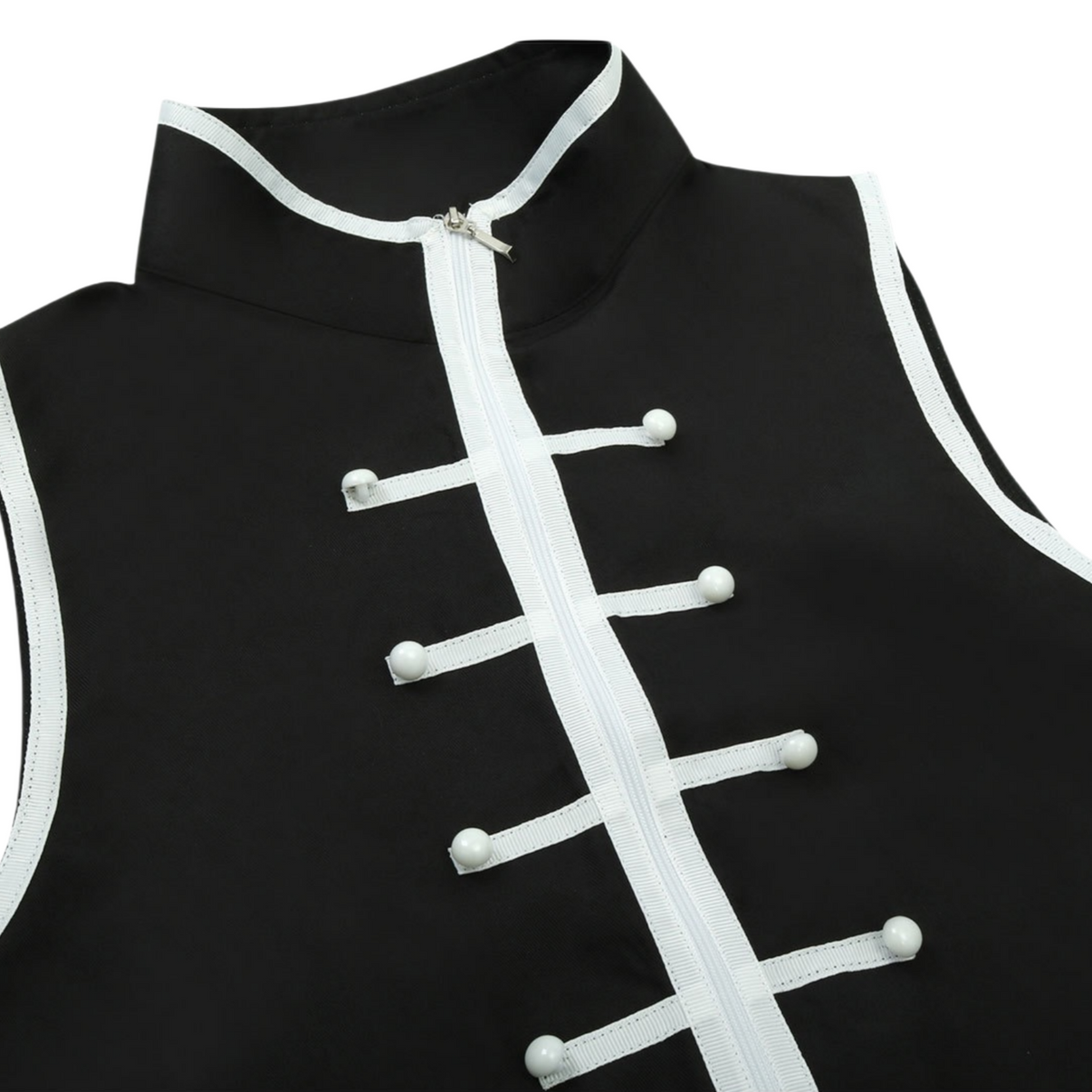 stark cosplay inner vest frog buttons close‑up frieren cosplay costume frieren stark cosplay