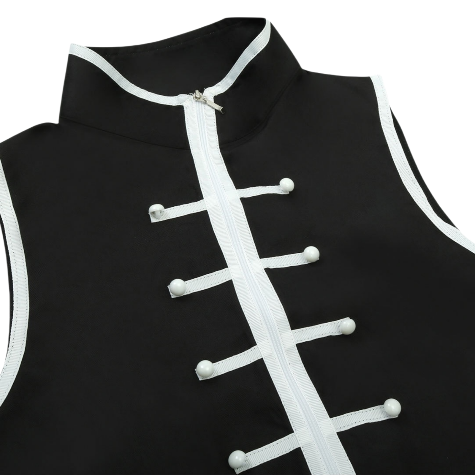 stark cosplay inner vest frog buttons close‑up frieren cosplay costume frieren stark cosplay