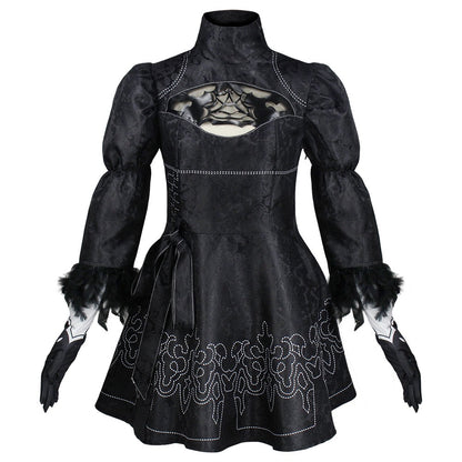 yorha no.2 type b 2b cosplay dress front nier automata costume