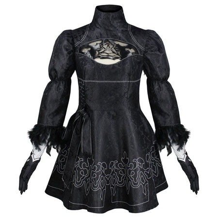 yorha no.2 type b 2b cosplay dress front nier automata costume