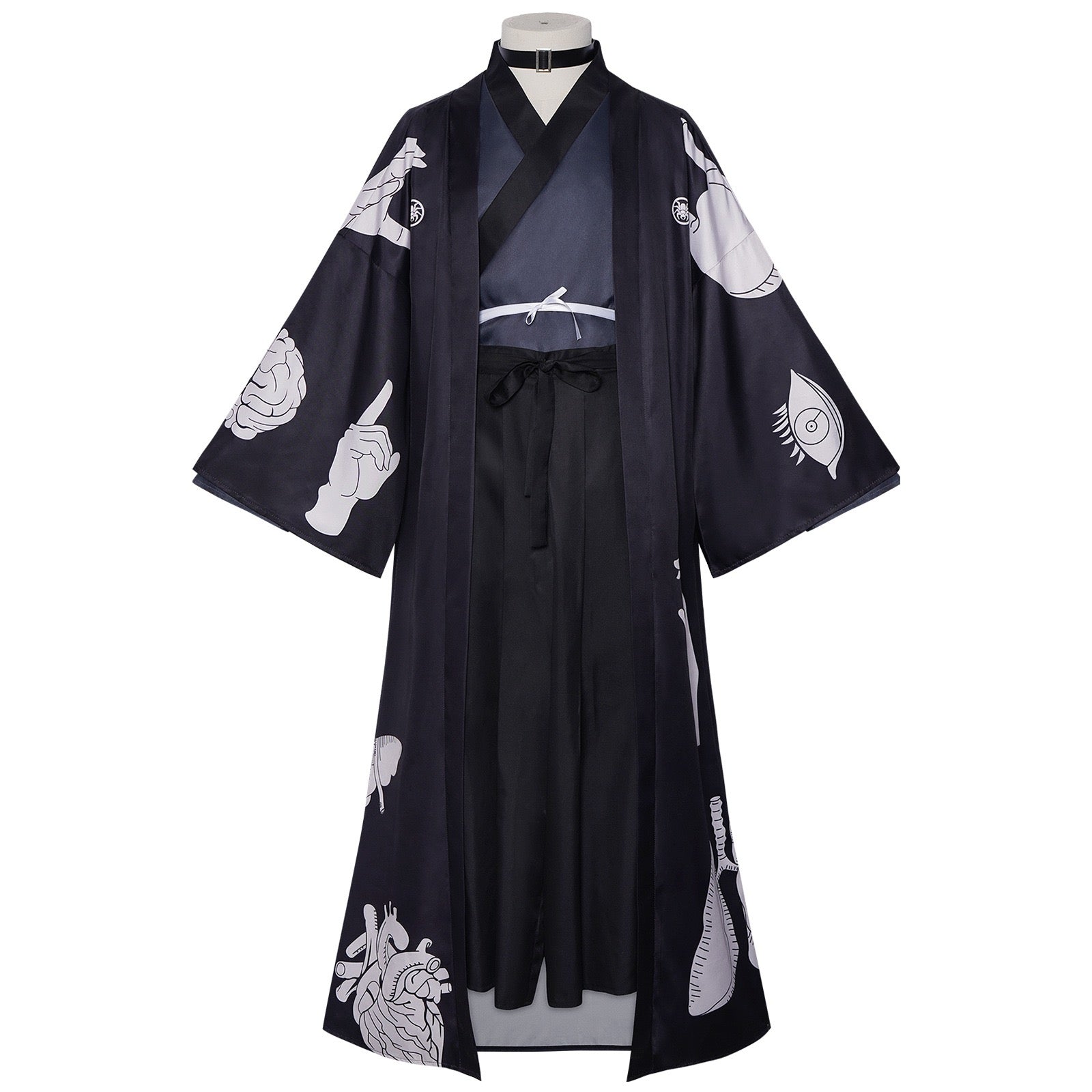 anime omokage yugamu cosplay kimono full set front view on mannequin