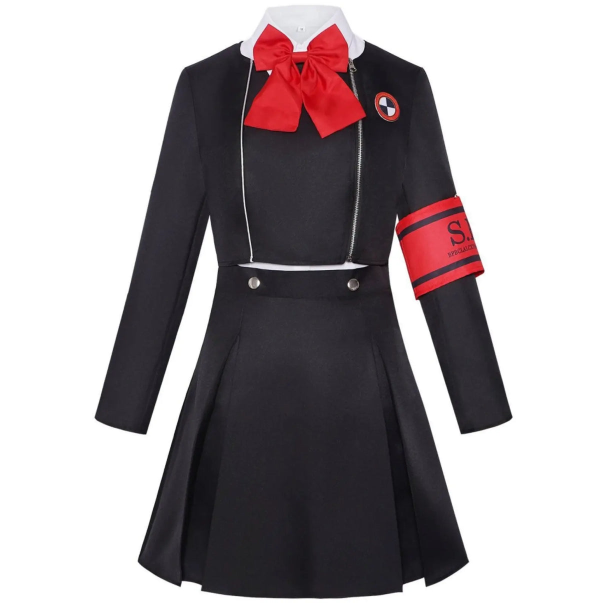 full front view of aigis aegis moonlight high school cosplay outfit