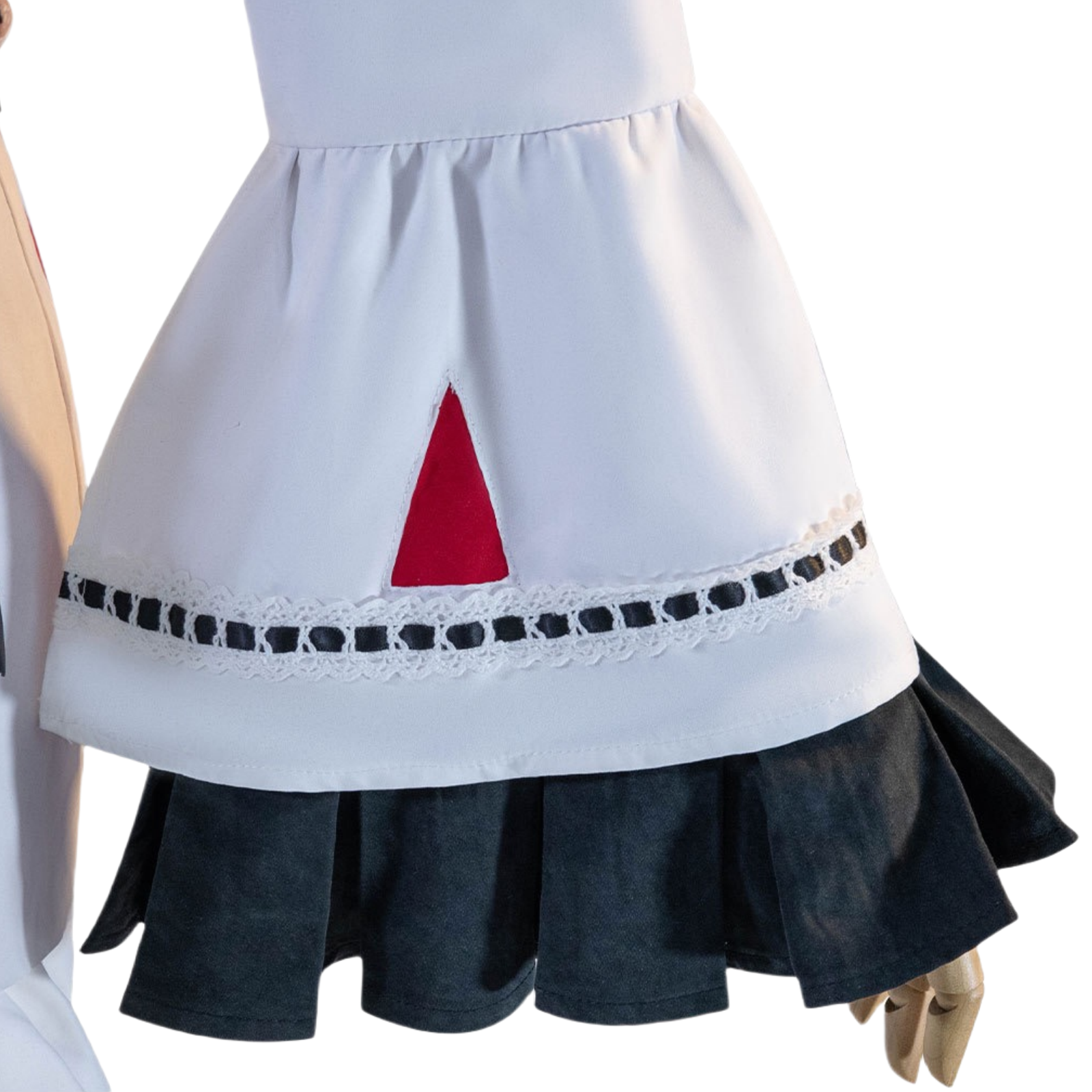 akiyama mizuki cosplay dress hem lace and black ruffle cuff detail