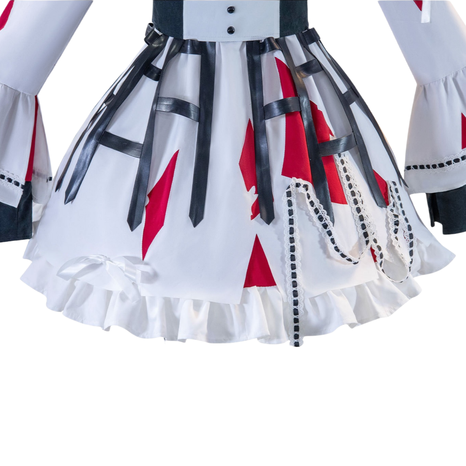 akiyama mizuki cosplay dress skirt with black straps and lace detail