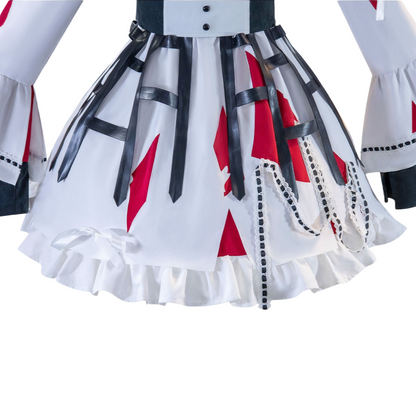 akiyama mizuki cosplay dress skirt with black straps and lace detail