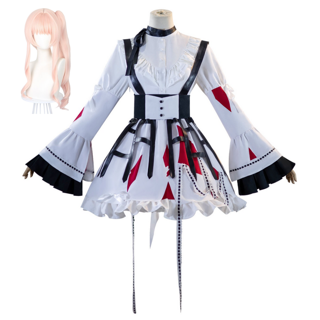akiyama mizuki cosplay costume with pink twin tails wig