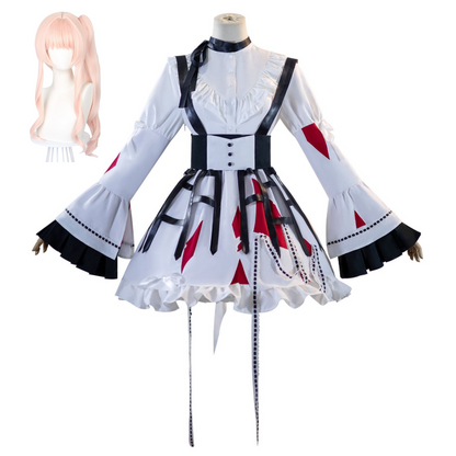 akiyama mizuki cosplay costume with pink twin tails wig
