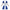 Alice cosplay blue white maid dress costume back view