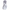 Kirifuji Nozomi grey purple long straight cosplay wig front view