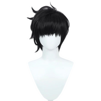 Sung Jinwoo cosplay black short wig front view