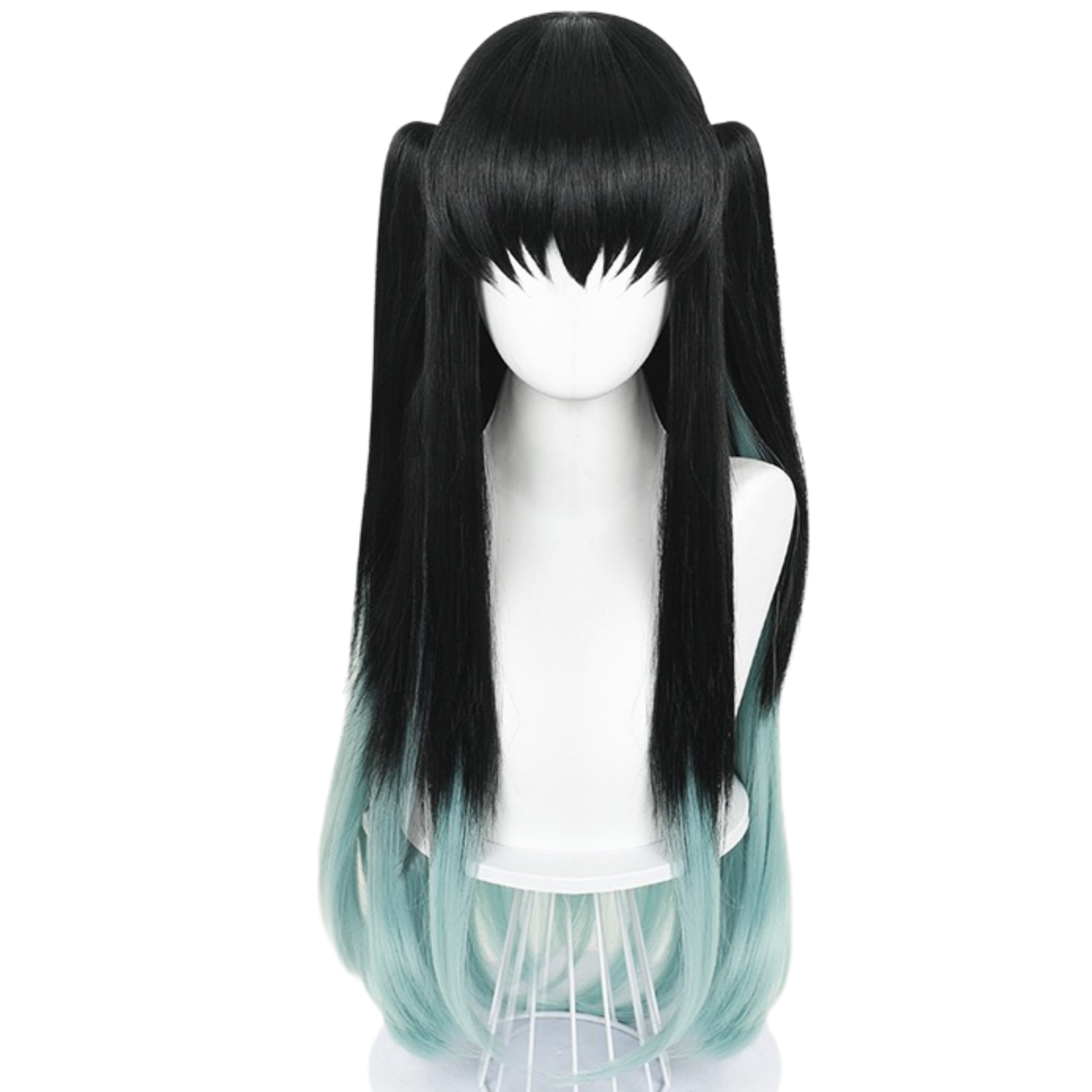 amine-tokitou-muichirou-cosplay-blue-black-long-wig-11