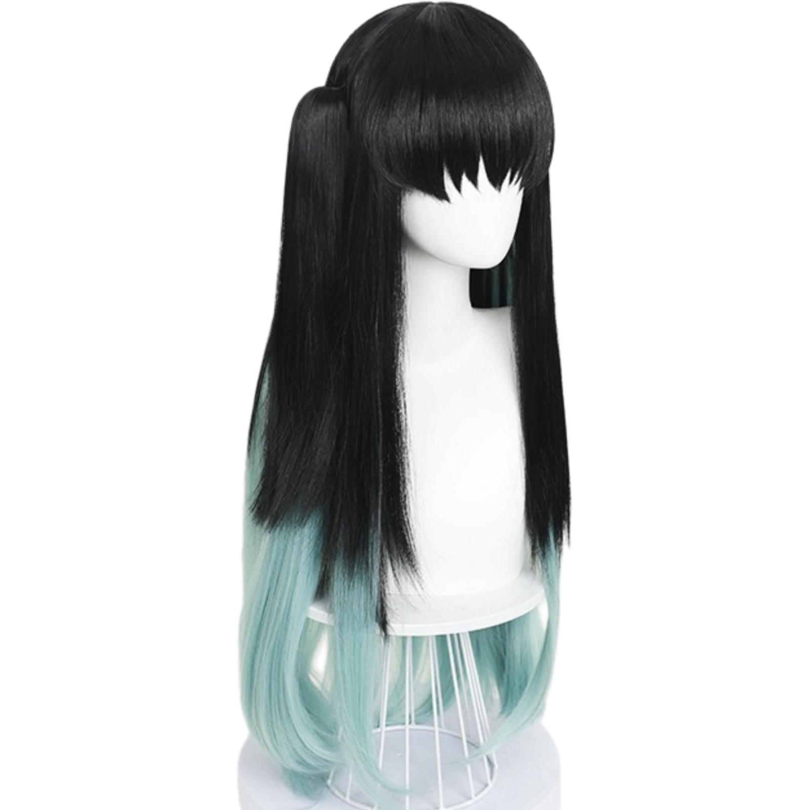 amine-tokitou-muichirou-cosplay-blue-black-long-wig-12