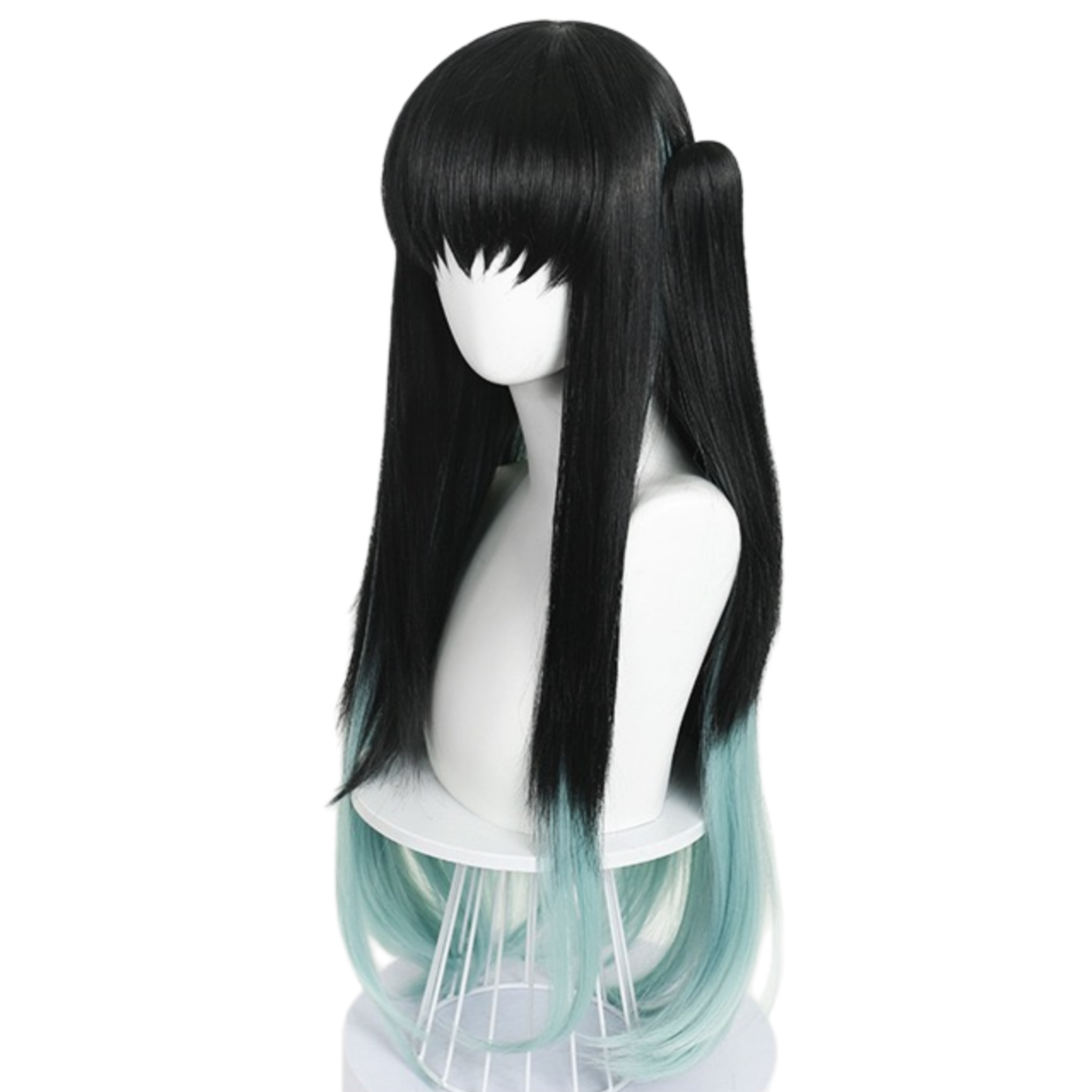 amine-tokitou-muichirou-cosplay-blue-black-long-wig-13