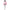 hazbin hotel angel dust pink striped tunic two tone gloves side shot
