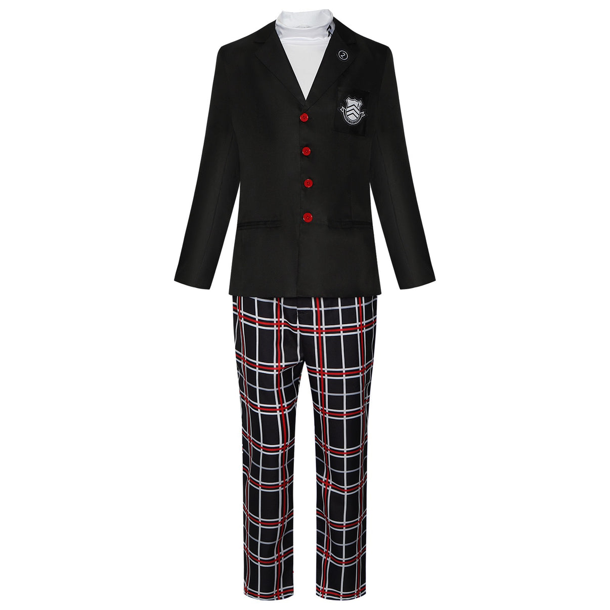Amamiya Ren black school uniform cosplay costume front view