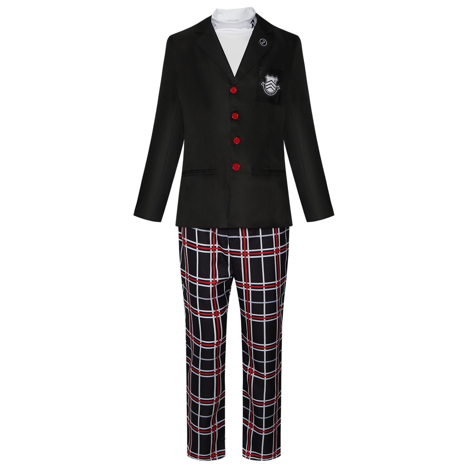 Amamiya Ren black school uniform cosplay costume front view