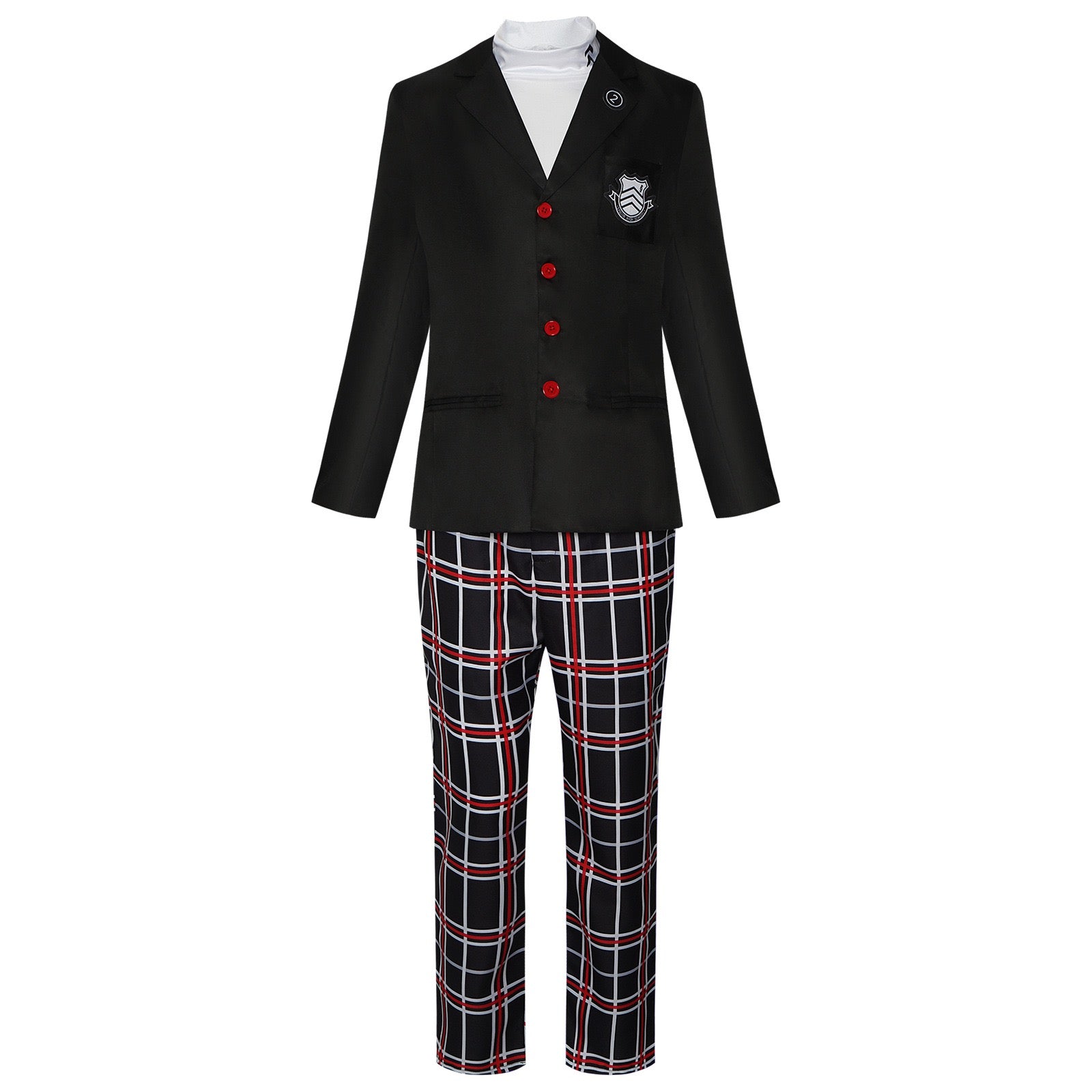 Amamiya Ren black school uniform cosplay costume front view
