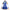 Aqua cosplay blue costume side view