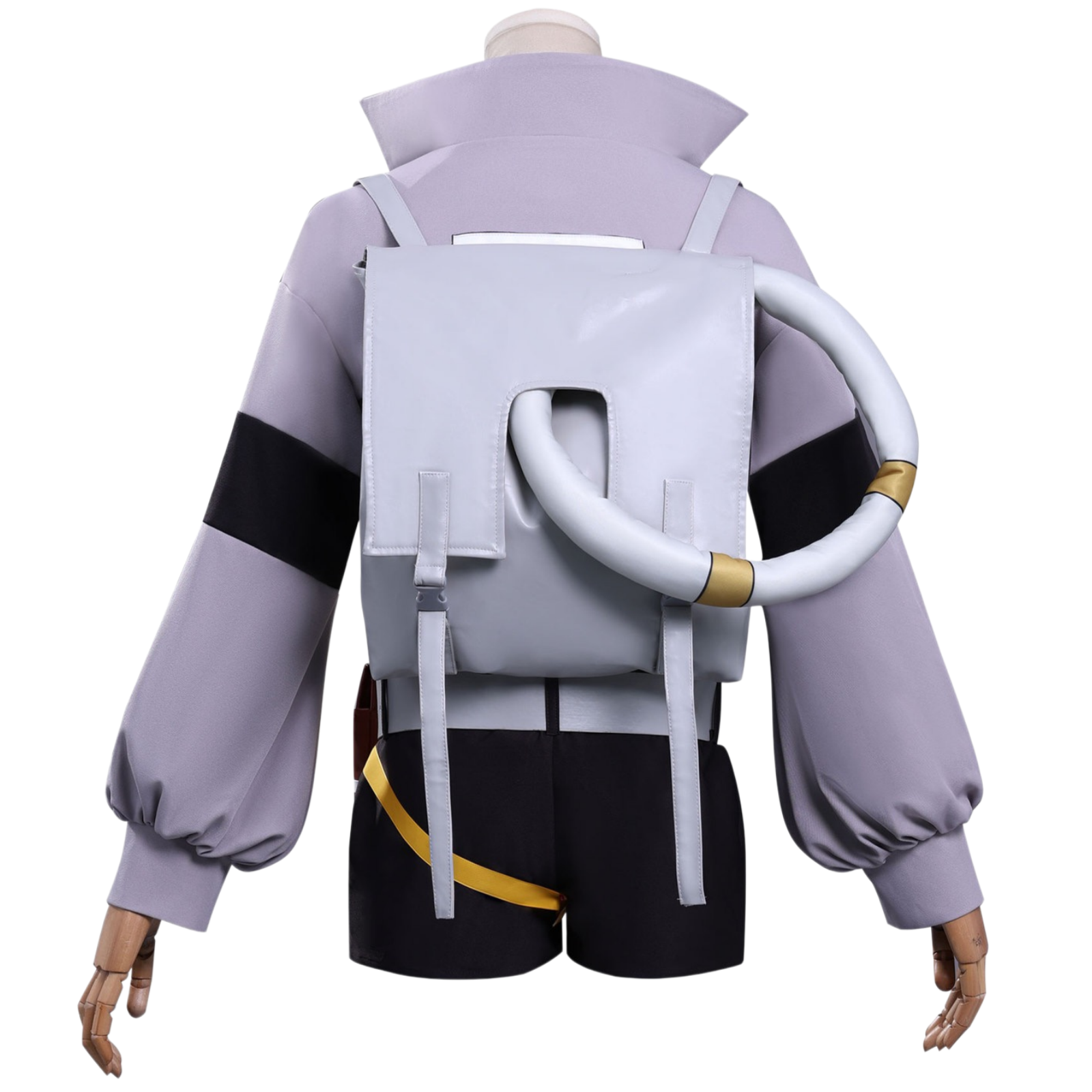 Gachiakuta Riyo grey cosplay costume back view