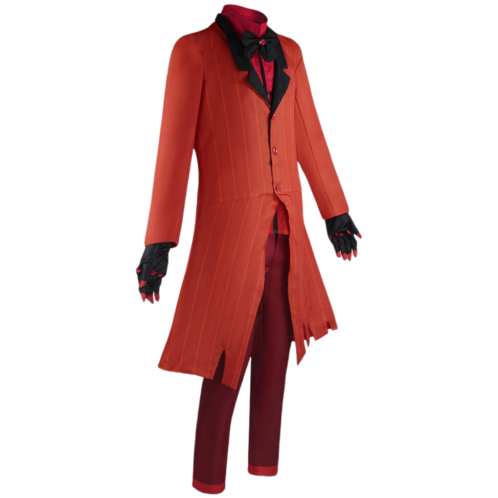 Alastor cosplay red jacket suit side view
