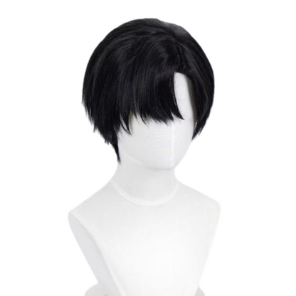 Alien Stage Ivan black short cosplay wig side view