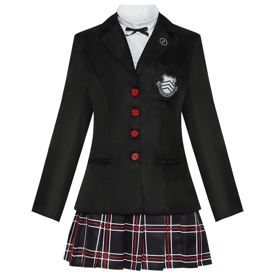 Kasumi Yoshizawa black JK uniform cosplay costume front view