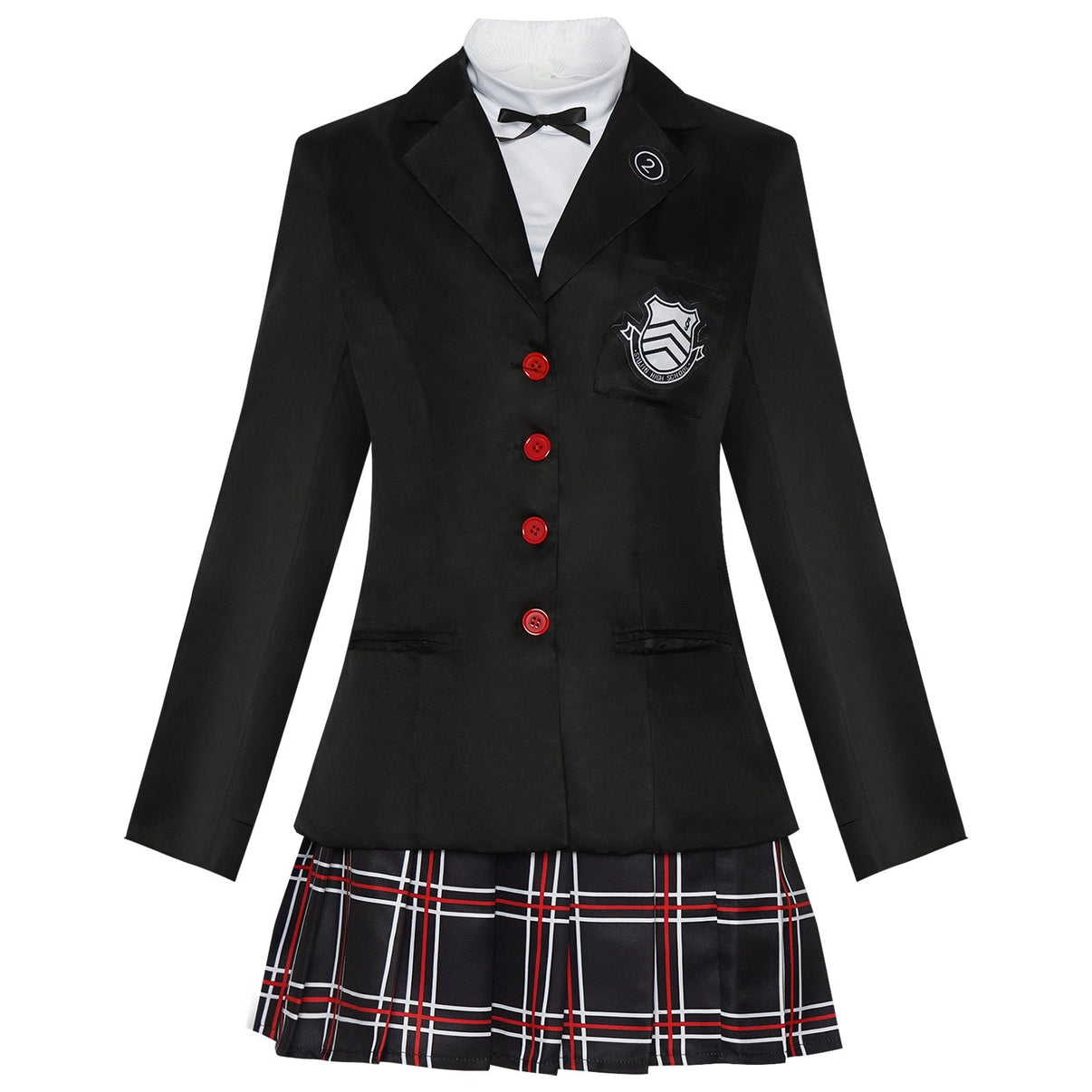 Kasumi Yoshizawa black JK uniform cosplay costume front view