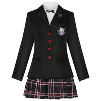 Kasumi Yoshizawa black JK uniform cosplay costume front view