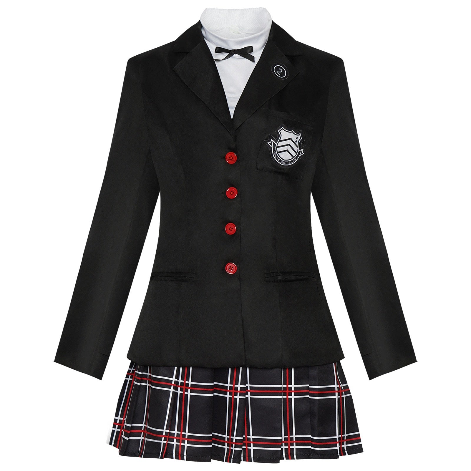 Kasumi Yoshizawa black JK uniform cosplay costume front view