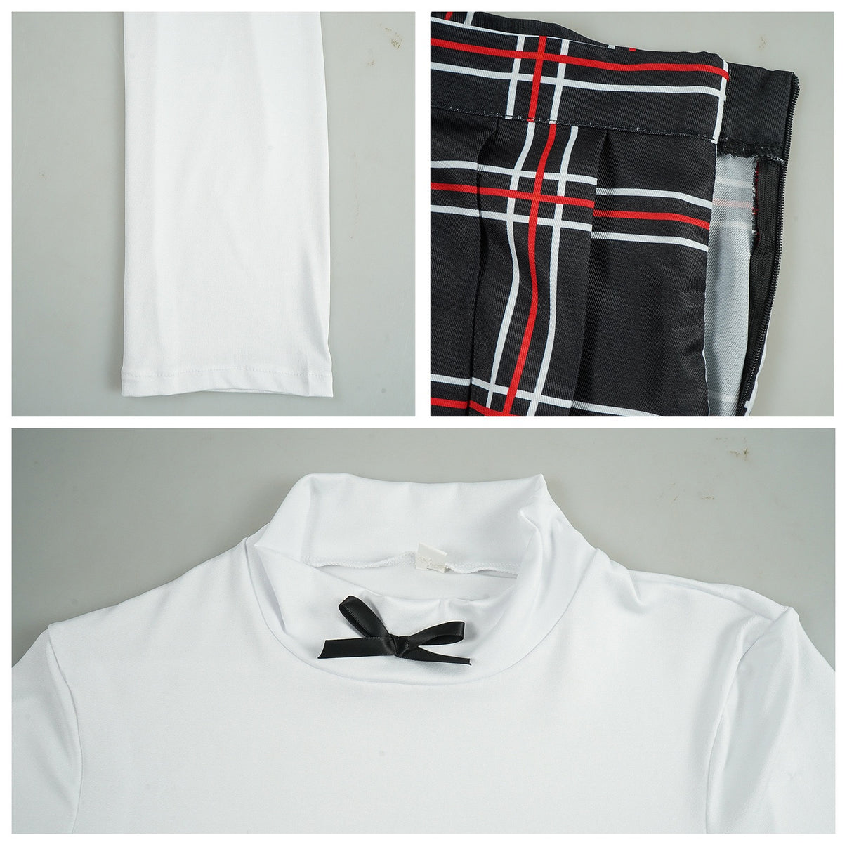 Kasumi Yoshizawa black JK uniform cosplay costume details showcase
