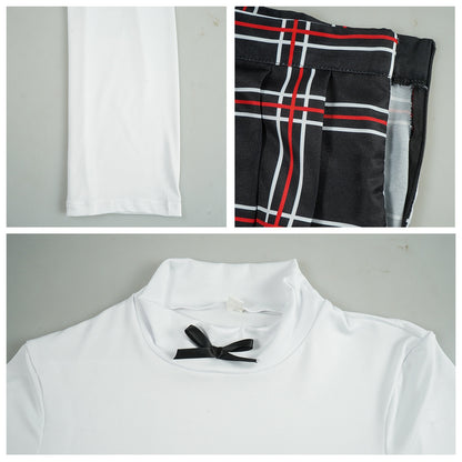 Kasumi Yoshizawa black JK uniform cosplay costume details showcase