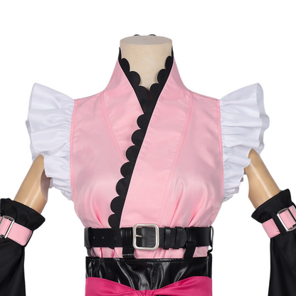 Komazawa Noi cosplay top and apron detail