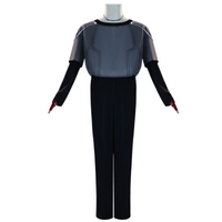 Alien Stage Till grey cosplay uniform suit front view