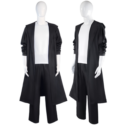Sung Jinwoo cosplay uniform front view and side view