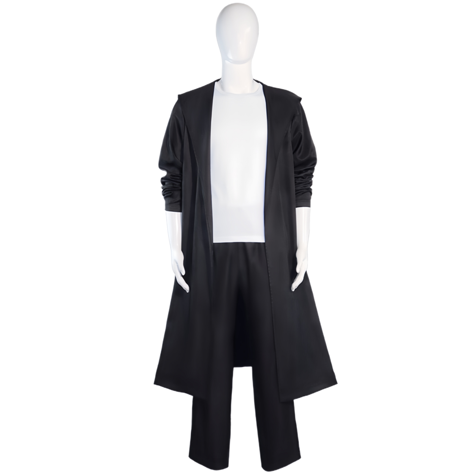 Sung Jinwoo cosplay black long uniform full set front view