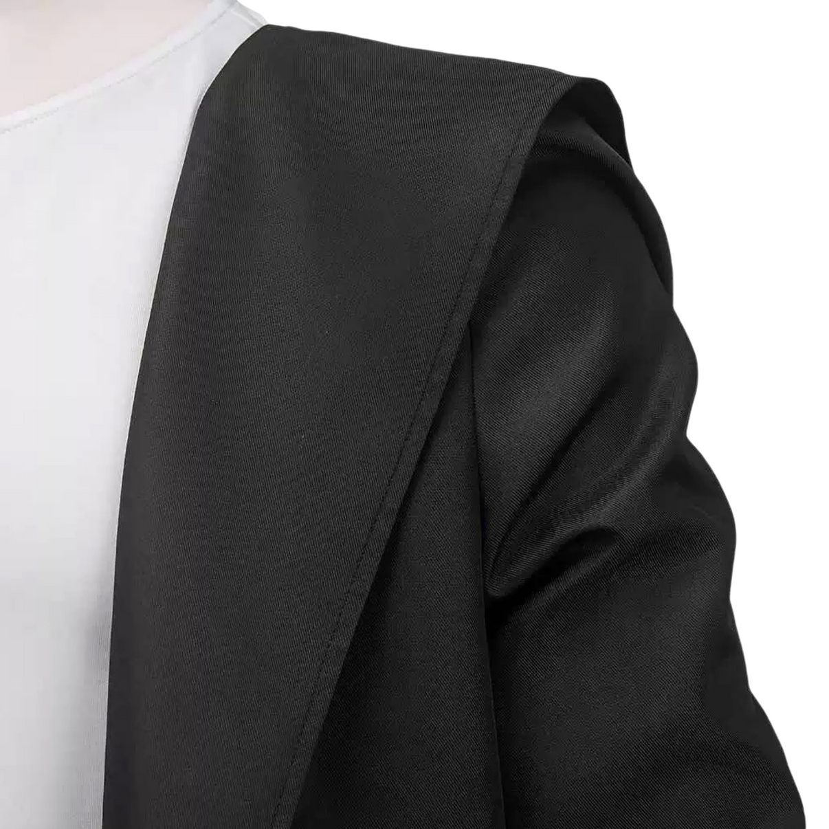 Sung Jinwoo cosplay jacket collar and fabric detail