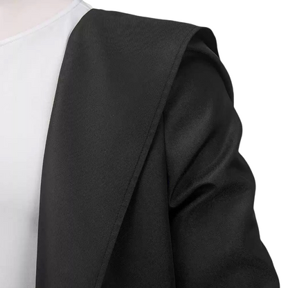 Sung Jinwoo cosplay jacket collar and fabric detail
