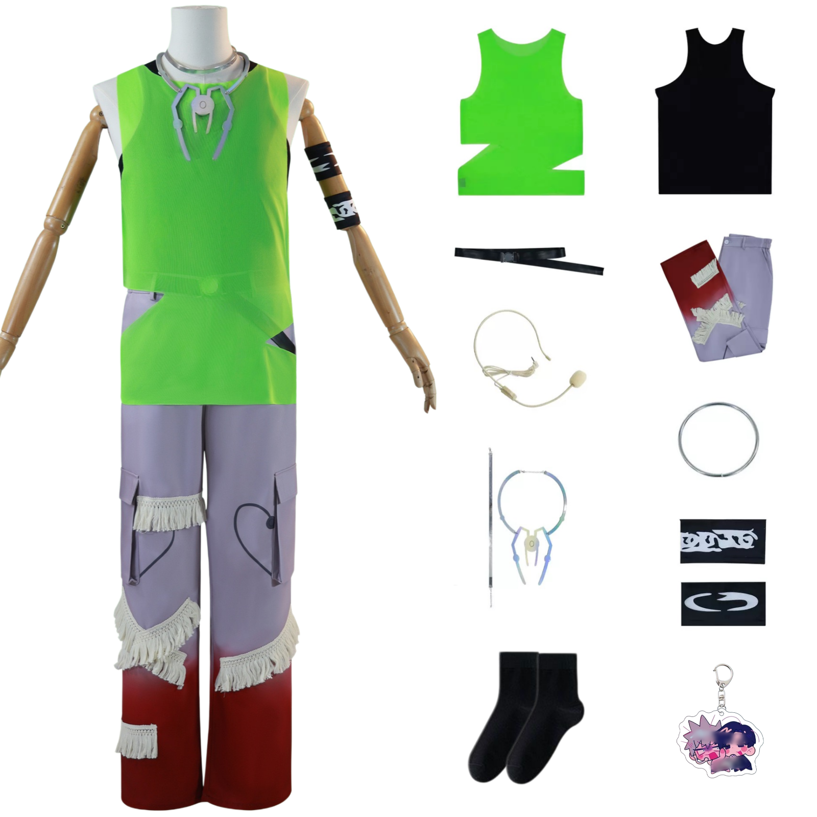 anime-till-cosplay-green-t-shirt-uniform