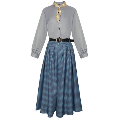 Muichiro Tokito cosplay kimono grey blue hakama front view